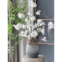 Ananas vaas met zijden Bloesem