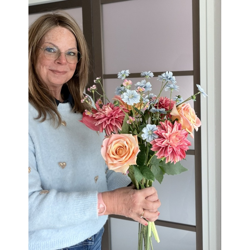 Zijden boeket Liefje