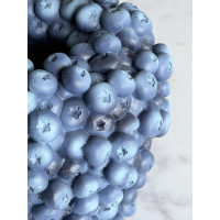 Blauwe bes vaas