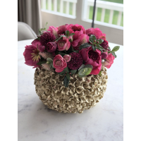 Zijden biedermeier Fuchsia