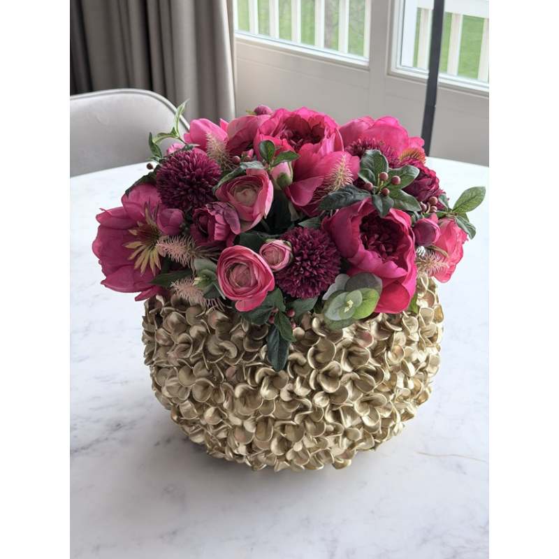 Zijden biedermeier Fuchsia