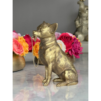 Chihuahua beeld gold