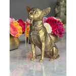 Chihuahua beeld gold