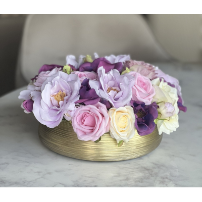 Biedermeier van zijden Rozen XL