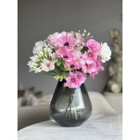 Zijden boeket zwoel inclusief vaas