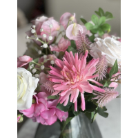 Zijden boeket zwoel inclusief vaas