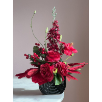 Zijde bloemstuk Liefde