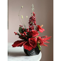 Zijde bloemstuk Liefde