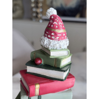 Stapel kerstboeken beeld