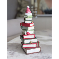 Stapel kerstboeken beeld