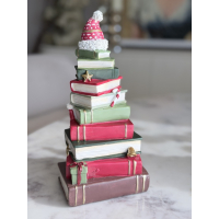 Stapel kerstboeken beeld