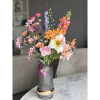 Zomers zijden veldboeket