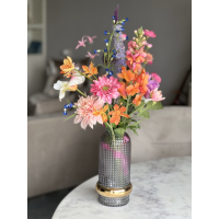 Zomers zijden veldboeket