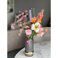 Zomers zijden veldboeket