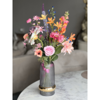 Zomers zijden veldboeket