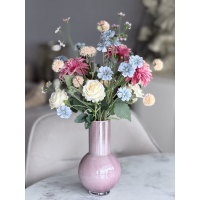 Zijden boeket Ann inclusief vaas