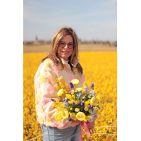 Zijden boeket Zomergloed