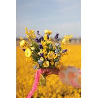 Zijden boeket Zomergloed
