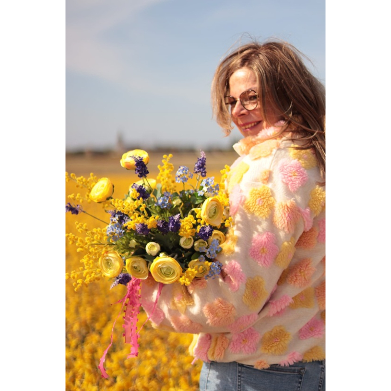 Zijden boeket Zomergloed