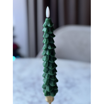 Kerstboom kaars groen