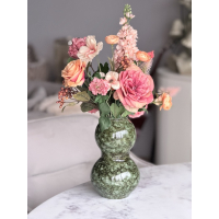 Zijden boeket Silly inclusief vaas