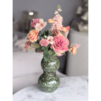 Zijden boeket Silly inclusief vaas