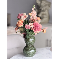 Zijden boeket Silly inclusief vaas