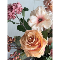 Zijden boeket Silly inclusief vaas