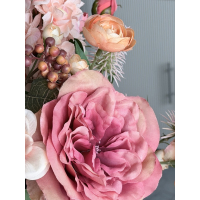 Zijden boeket Silly inclusief vaas