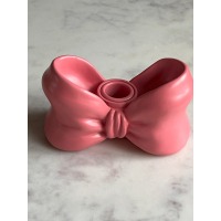 Bow kandelaar pink