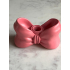 Bow kandelaar pink