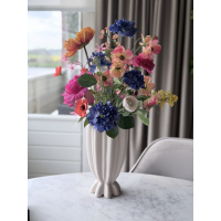 Zijden boeket Sissi inclusief vaas