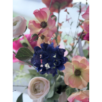 Zijden boeket Sissi inclusief vaas