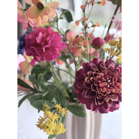 Zijden boeket Sissi inclusief vaas