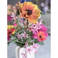 Zijden boeket Sissi inclusief vaas