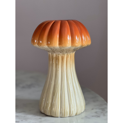 Vaas Paddenstoel Champignon  oranje H28.5cm