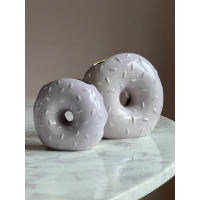 Set van 2 Donut vazen lila
