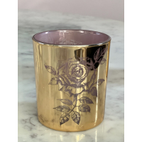 Waxinelichtje houder roos 10cm.