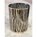 Zebra waxinelichtje houder 12.5cm
