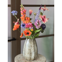 Zijden boeket Fleur inclusief vaas