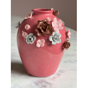 Vaas Flower Pink H15cm