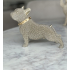 Sculptuur Cairn Terrier gold