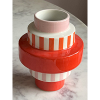 Vase orange/pink