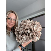 Hortensia tak zijde 68cm