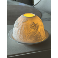 Waxinelichthouder Poezen