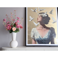 Zijden boeket Patty inclusief vaas