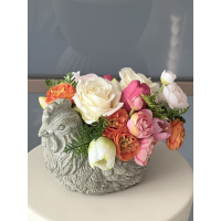 Gevuld bloemig kippetje