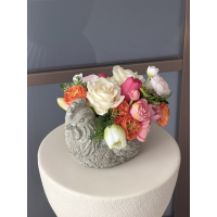 Gevuld bloemig kippetje