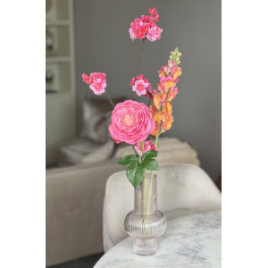 Zijden bloemen inclusief vaas