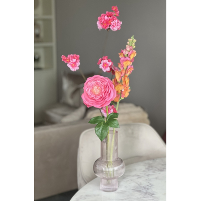 Zijden bloemen inclusief vaas